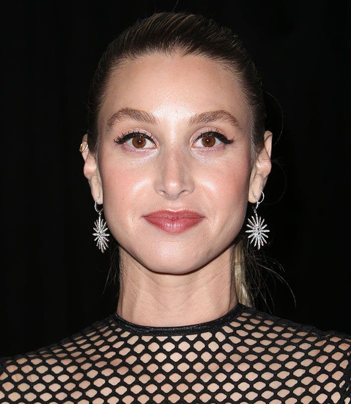 Whitney Port wears her hair back