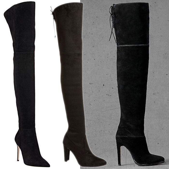 Gianvito Rossi "Cuissard" Boots, Stuart Weitzman "All Legs" Thigh-High Boots and Express Edition Black Suede Thigh-High Boots