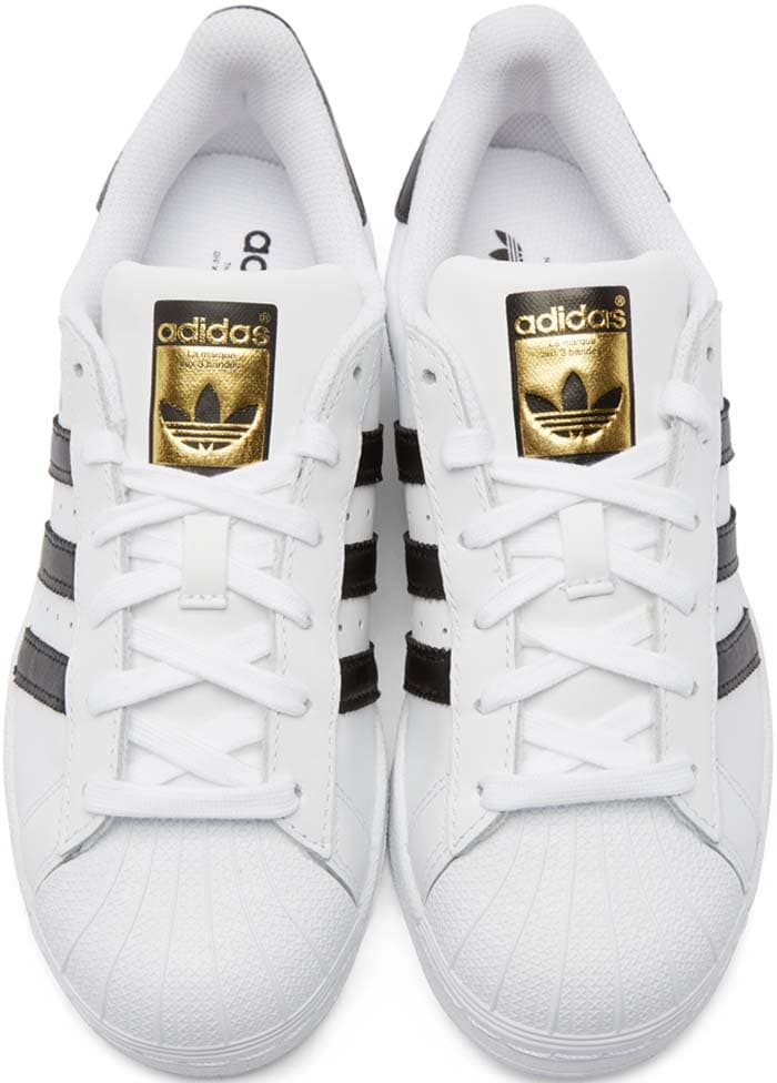 White Adidas "Superstar" Sneakers