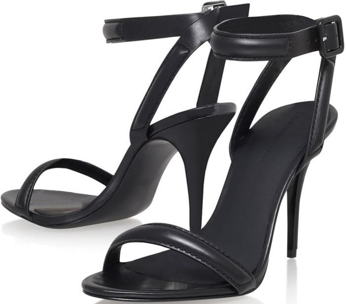 Black Alexander Wang ‘Antonia’ Leather Sandals