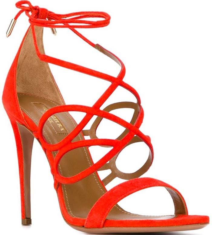 Red Aquazzura 'Gigi' Sandals