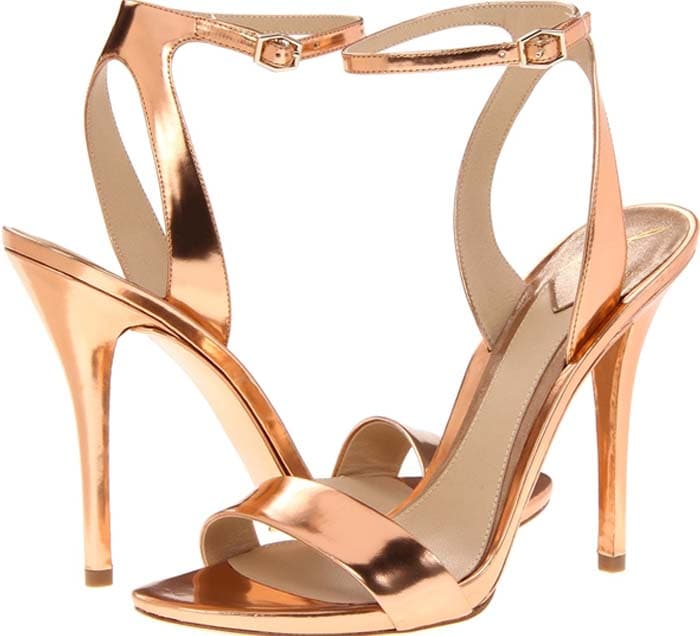 B Brian Atwood 'Catania' Mirrored Ankle Strap Sandals