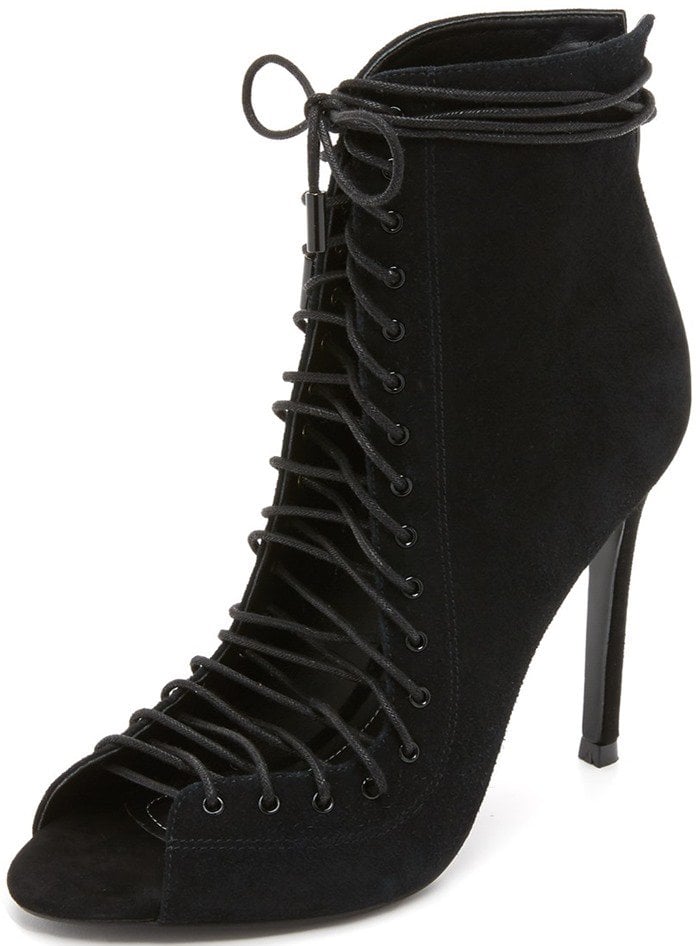 Black KENDALL KYLIE 'Ginny' Lace-Up Sandals