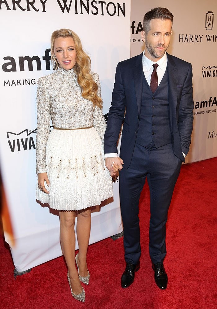 Blake Lively and Ryan Reynolds at Cipriani Wall Street in New York City on February 10, 2016