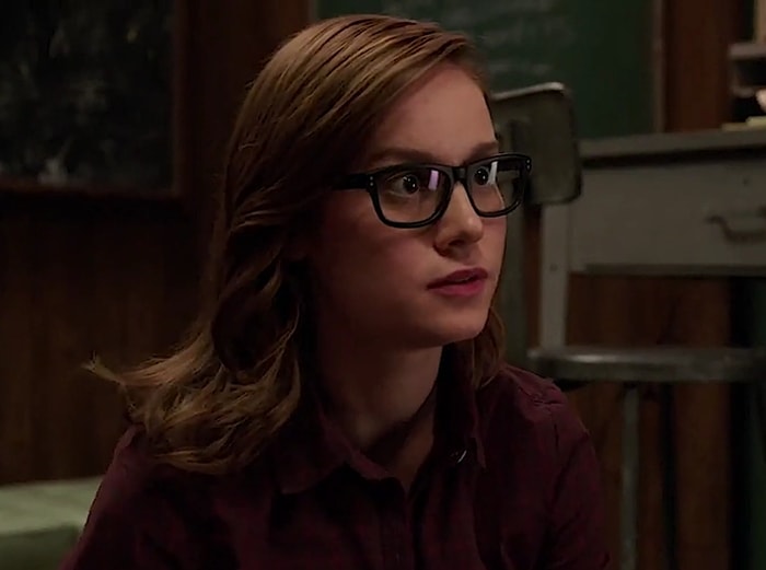 Brie Larson wore glasses and a wig for her role as Rachel on Community