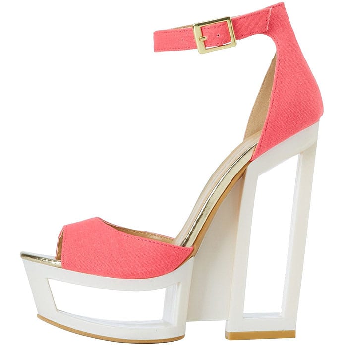 C-Label "Dolce-4" Cutout Platform Sandals