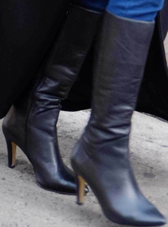 Caitlyn Jenner's black knee-high boots