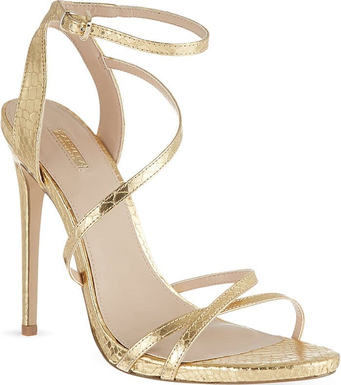 Carvela Georgia Metallic Faux Snake Sandals