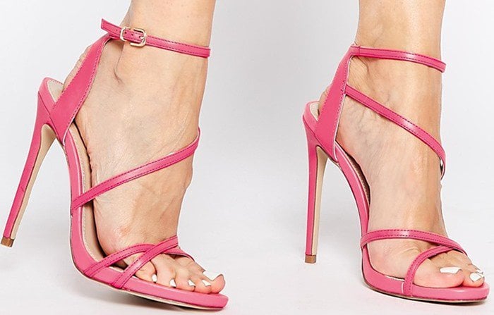 Carvela Georgia Pink Strappy Barely There Sandals