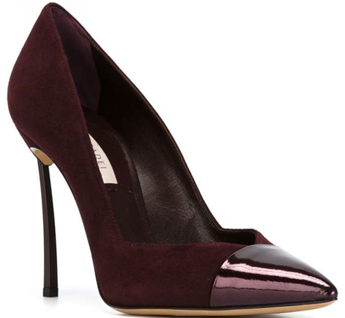 Casadei "Candy Lux" Contrasting Toe Pumps