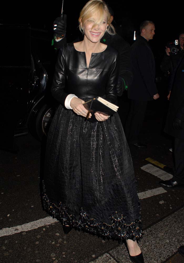 Cate Blanchett wears Chanel and Rupert Sanderson in London