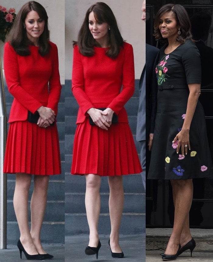 Michelle Obama and Kate Middleton wear comfortable mid-height heels