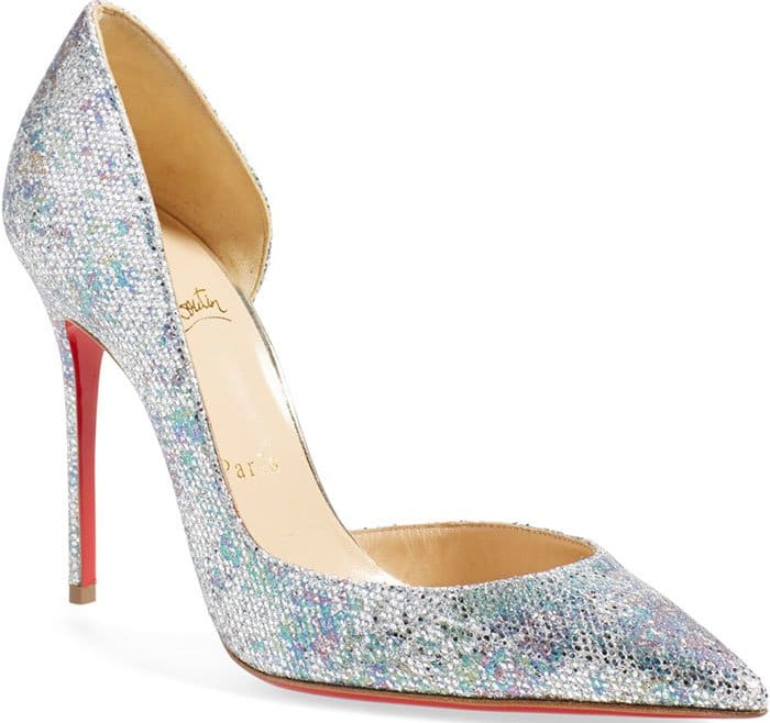 Christian Louboutin Iriza Half d'Orsay Pumps Glitter