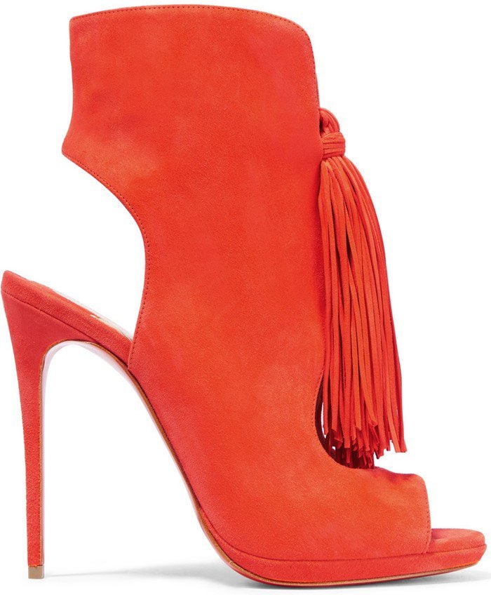 Christian Louboutin Ottoka 120 tasseled suede sandal