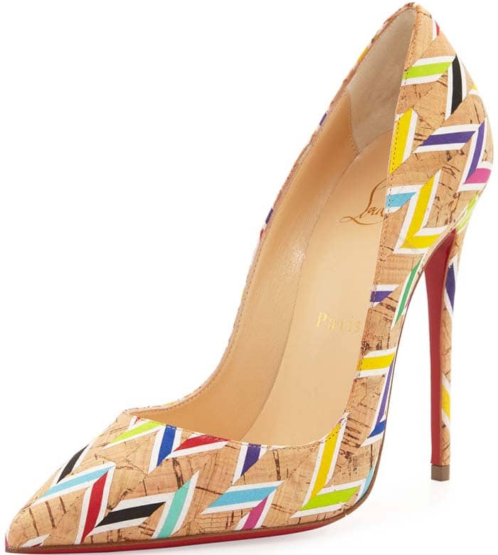 Christian Louboutin So Kate Cork Chevron