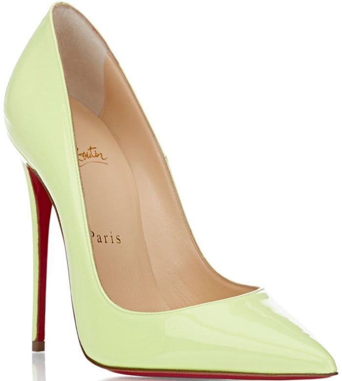 Christian Louboutin So Kate Stiletto Heel Pumps Neon Yellow