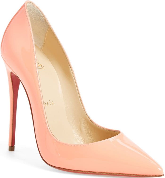 Christian Louboutin So Kate Pumps flamingo patent