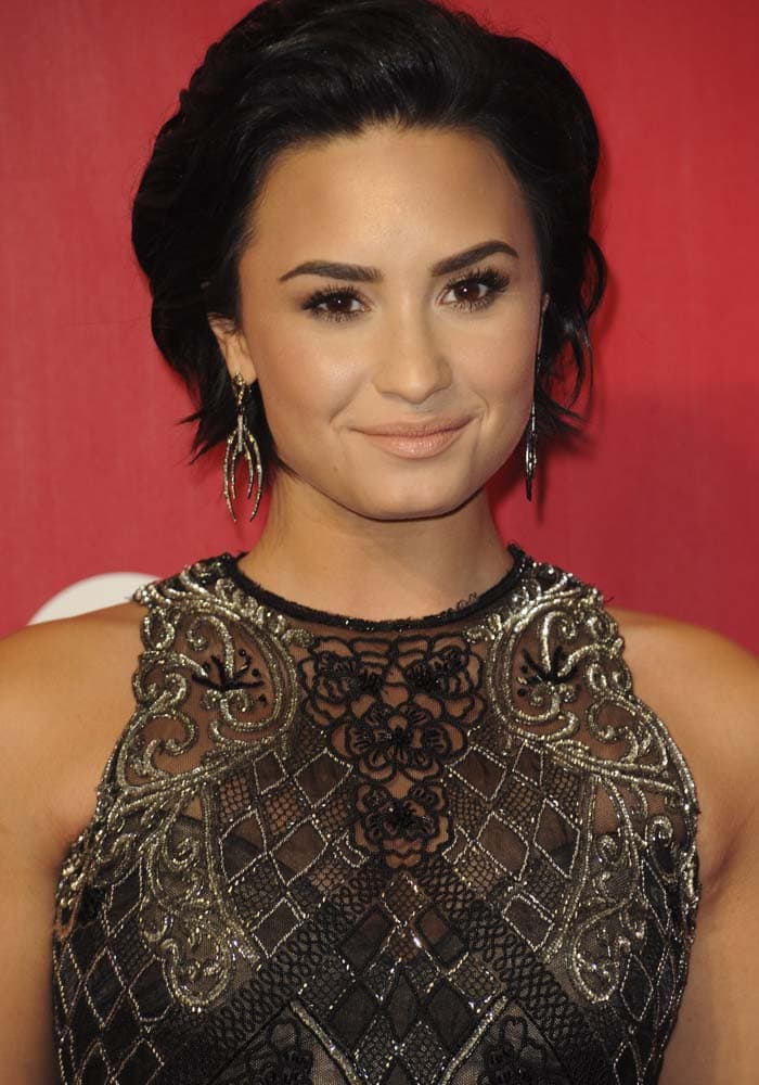 Demi Lovato attends the 2016 MusiCares "Person of the Year" event honoring Lionel Richie