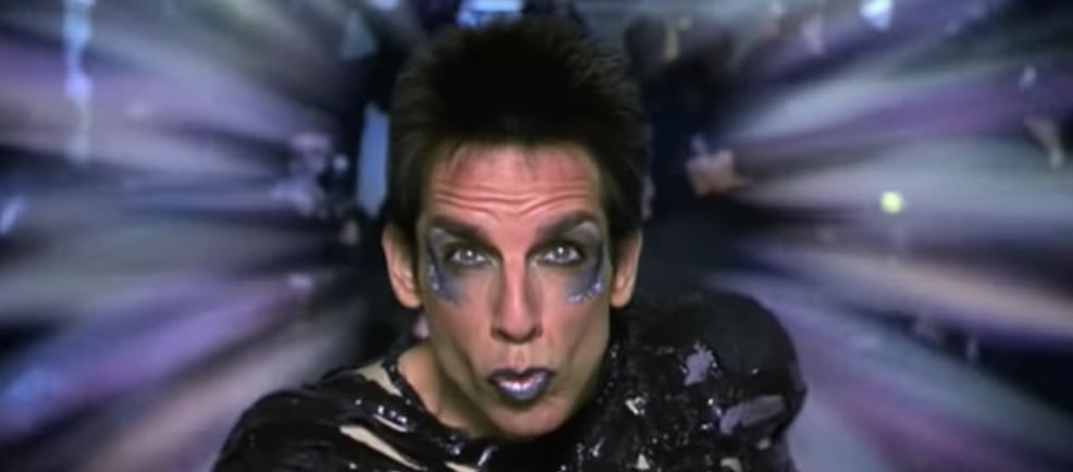 Derek Zoolander's one and only trademark look is known as Le Tigre, Blue Steel, and Magnum