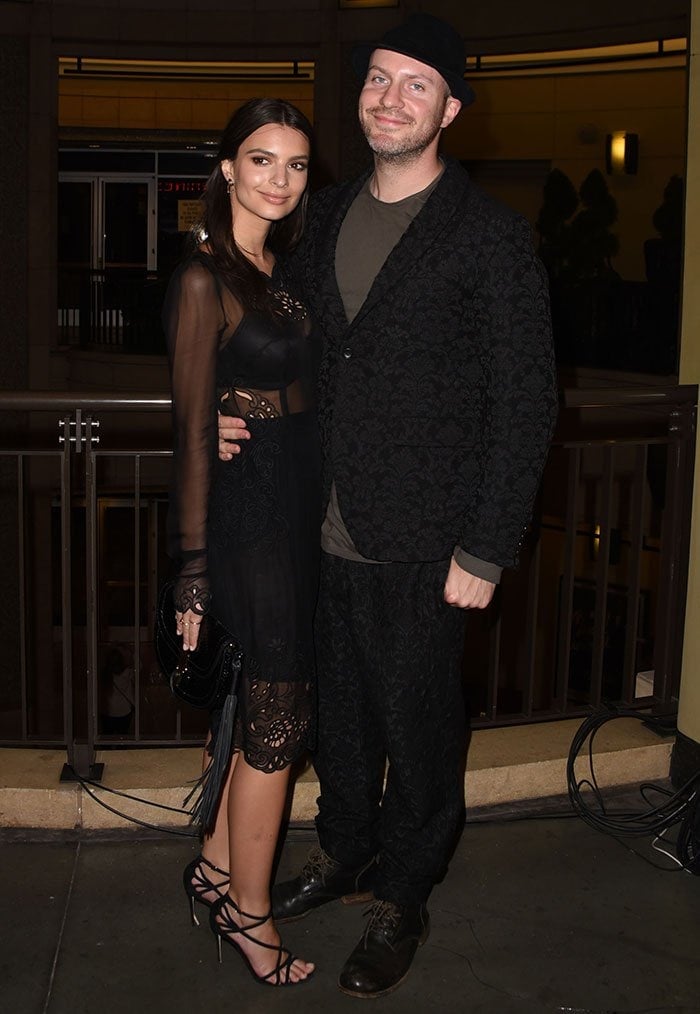 Emily Ratajkowski and her boyfriend Jeff Magid attend the Los Angeles Italia Film, Fashion, and Art Fest