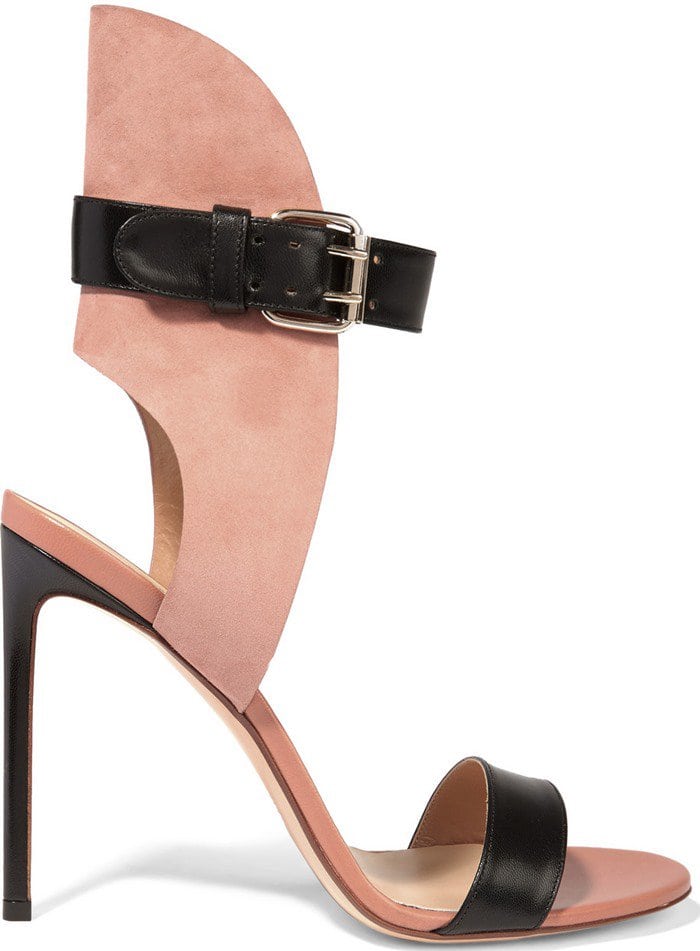 Francesco Russo Leather and suede sandal