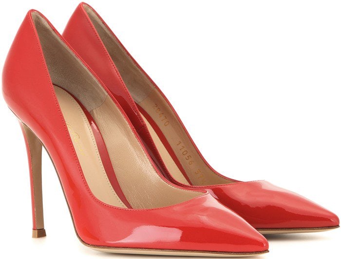 Gianvito Rossi Patent Leather Pumps in Red