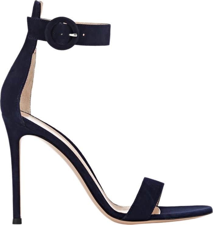 Gianvito Rossi Portofino Ankle-Strap Sandals Suede