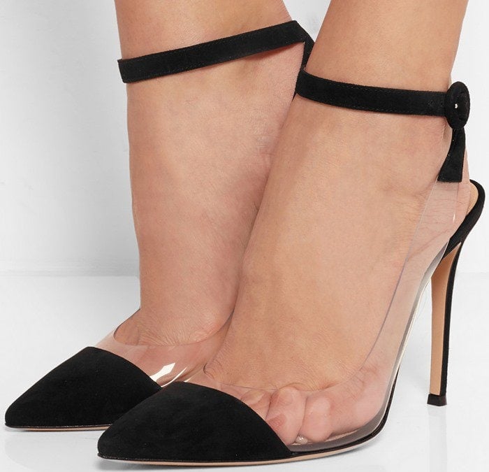Gianvito Rossi Suede and PVC pumps