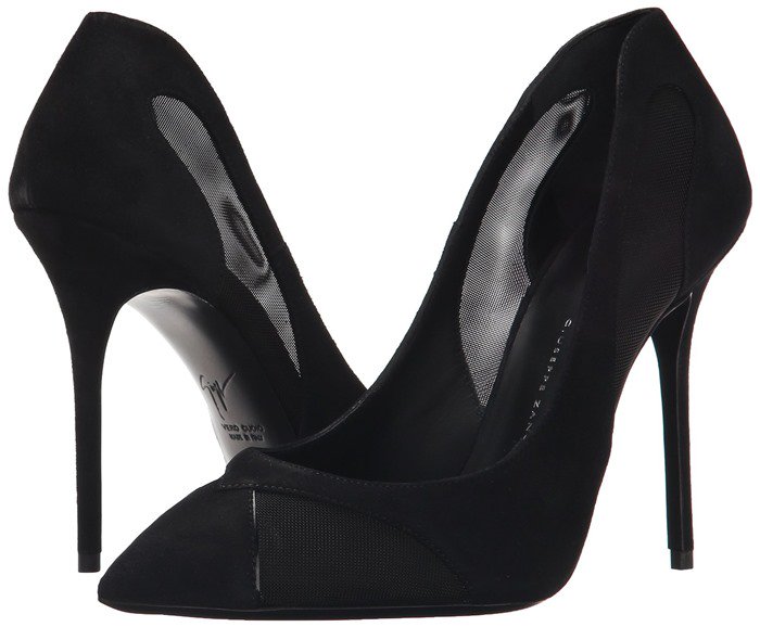 Giuseppe Zanotti 'Anna' Mesh Pumps in Black