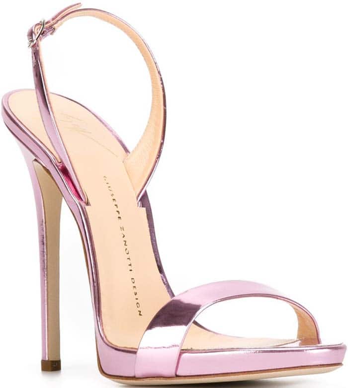 Pink Giuseppe Zanotti Design Slingback Sandals