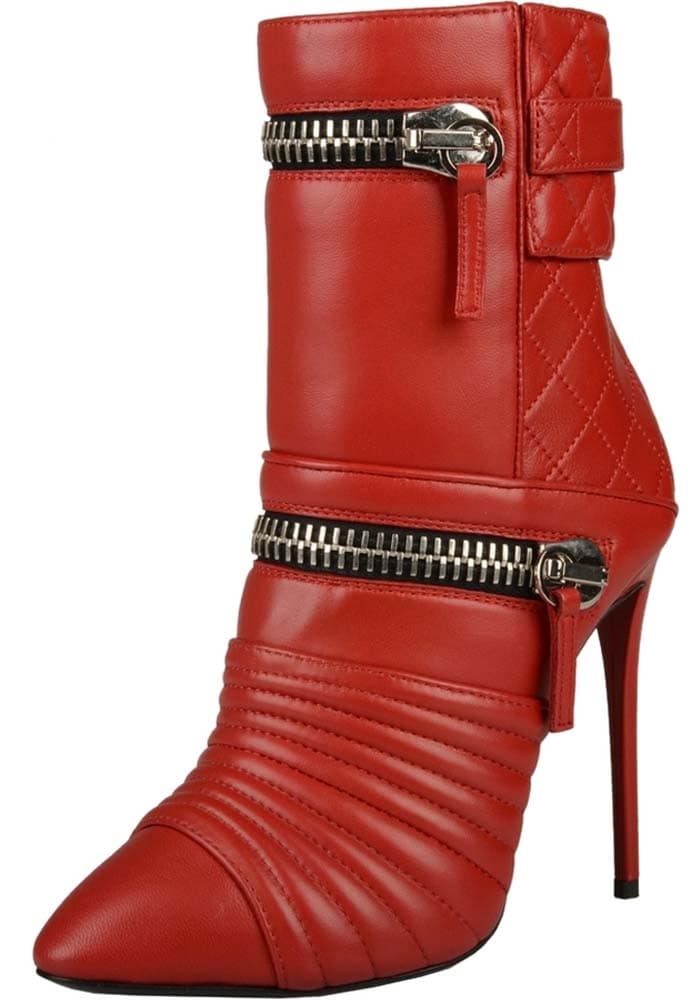 Giuseppe Zanotti Quilted Leather High Heel Boot