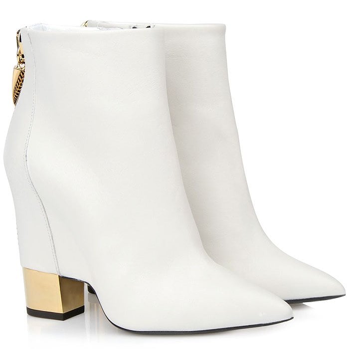 Giuseppe Zanotti 'Ester' Ankle Boots with Gold Heels