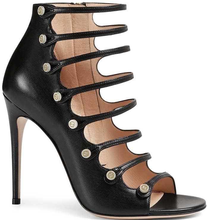 Gucci 'Aneta' Strappy Leather Booties