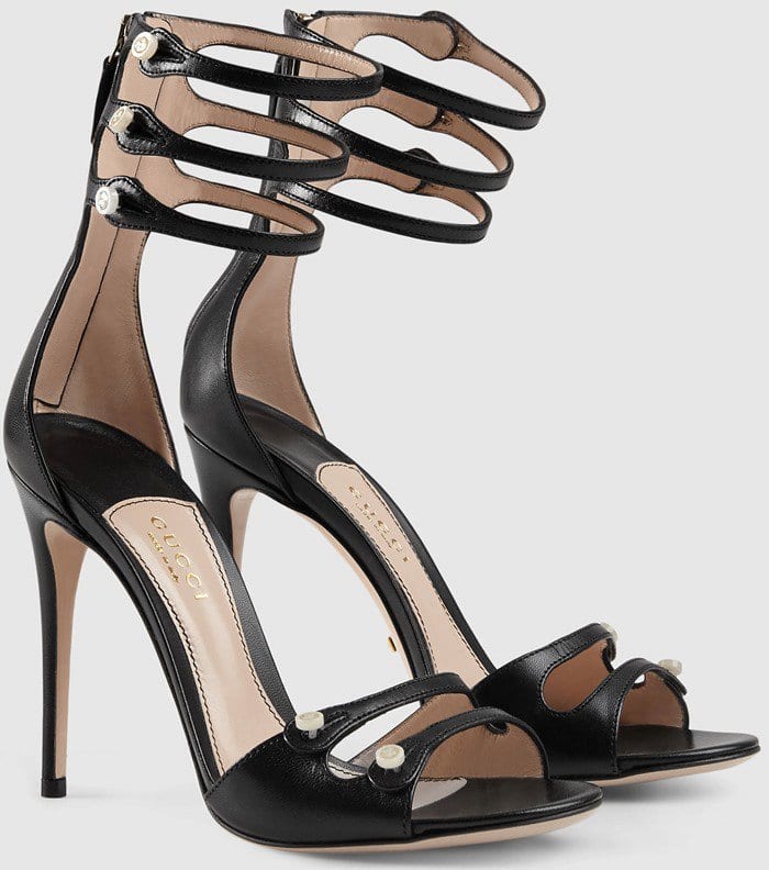 Gucci Leather Leather Strap Sandal