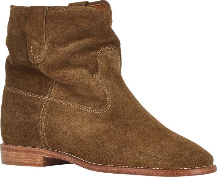 Isabel Marant 'Crisi' Ankle Boots in Khaki