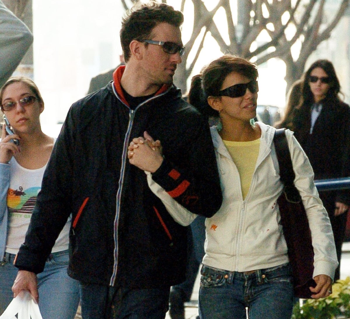 JC Chasez and his girlfriend Eva Longoria on a date in Los Angeles