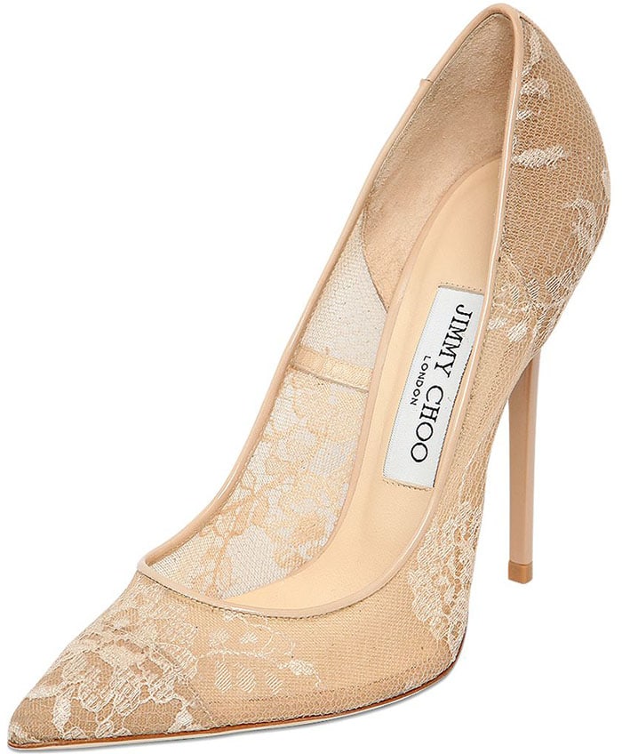 Jimmy Choo 'Anouk' Mesh & Lace Pumps