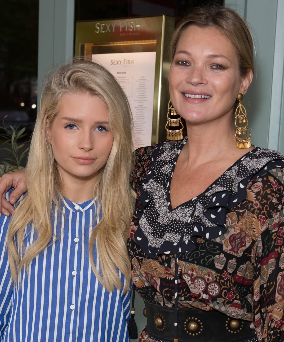 Kate Moss and her half-sister Lottie (Charlotte) Moss