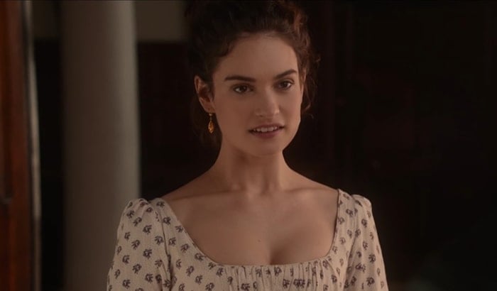 Lily James stars as Elizabeth Bennett in the big-screen adaptation of Seth Grahame-Smith’s best-selling novel Pride and Prejudice and Zombies