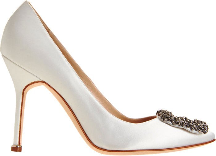 Manolo Blahnik Hangisi Pumps White