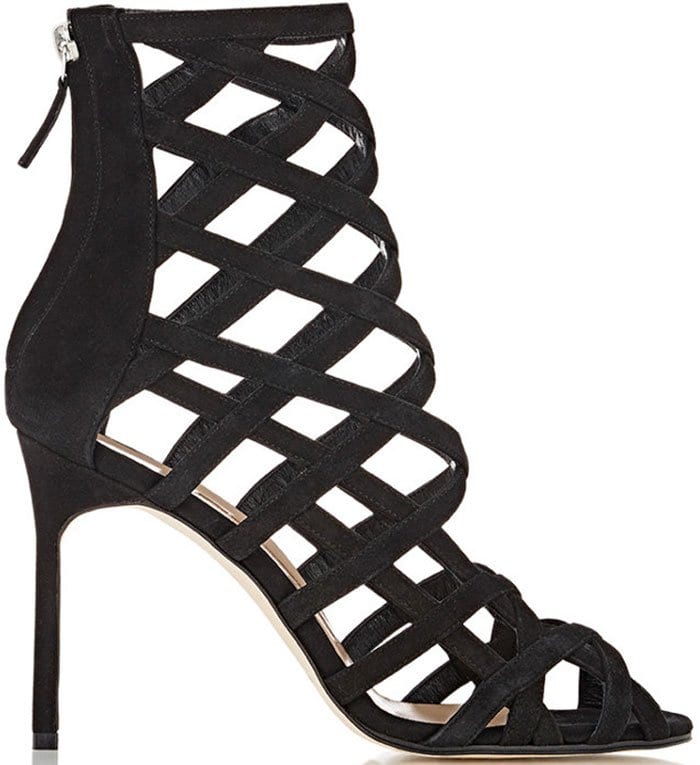 Manolo Blahnik Vagibuzip Cage Booties