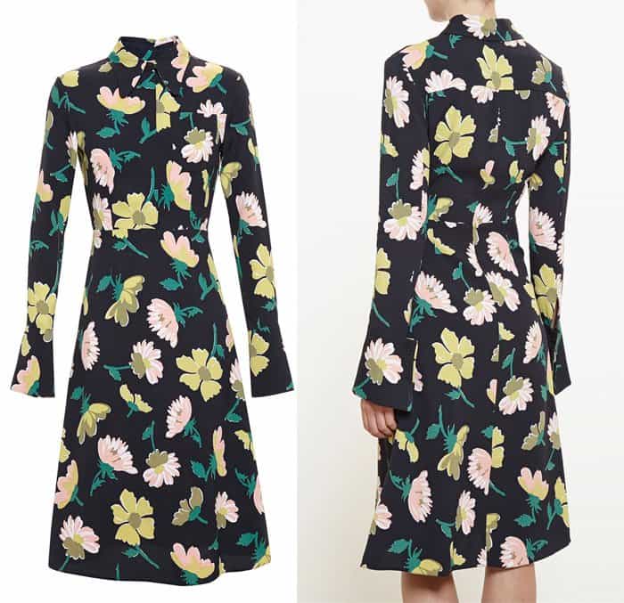 Marni Floral Crepe Dress