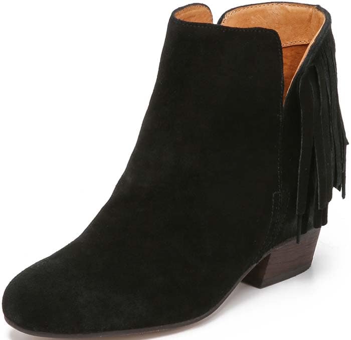 Matiko 'Tajine' Suede Fringe Booties