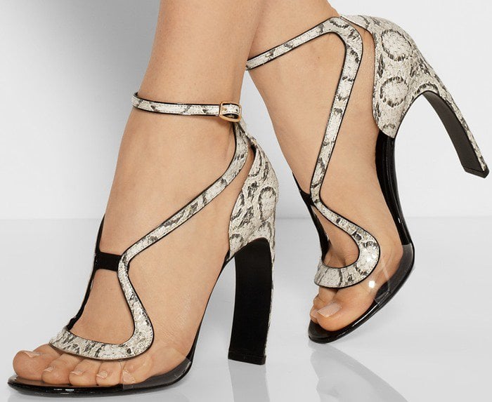 Nicholas Kirkwood Elaphe and Acetate Sandals