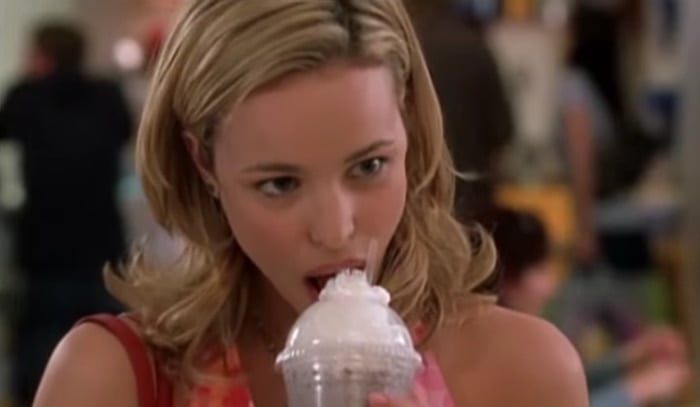 Rachel McAdams as 18-year-old nasty high school girl Jessica Spencer in The Hot Chick