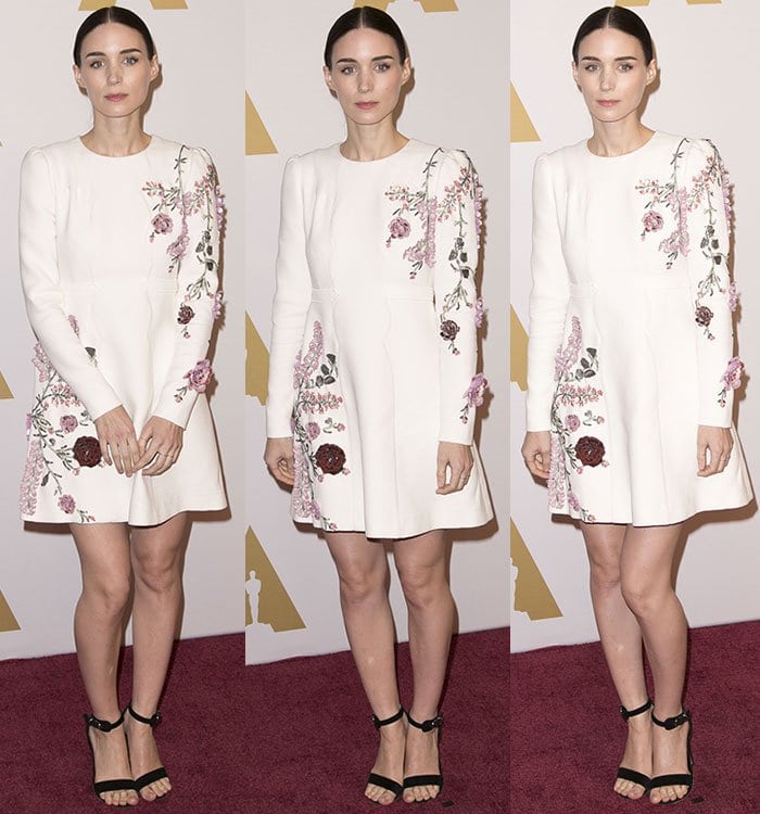 Rooney Mara wears Giambattista Valli and Balenciaga on the red carpet