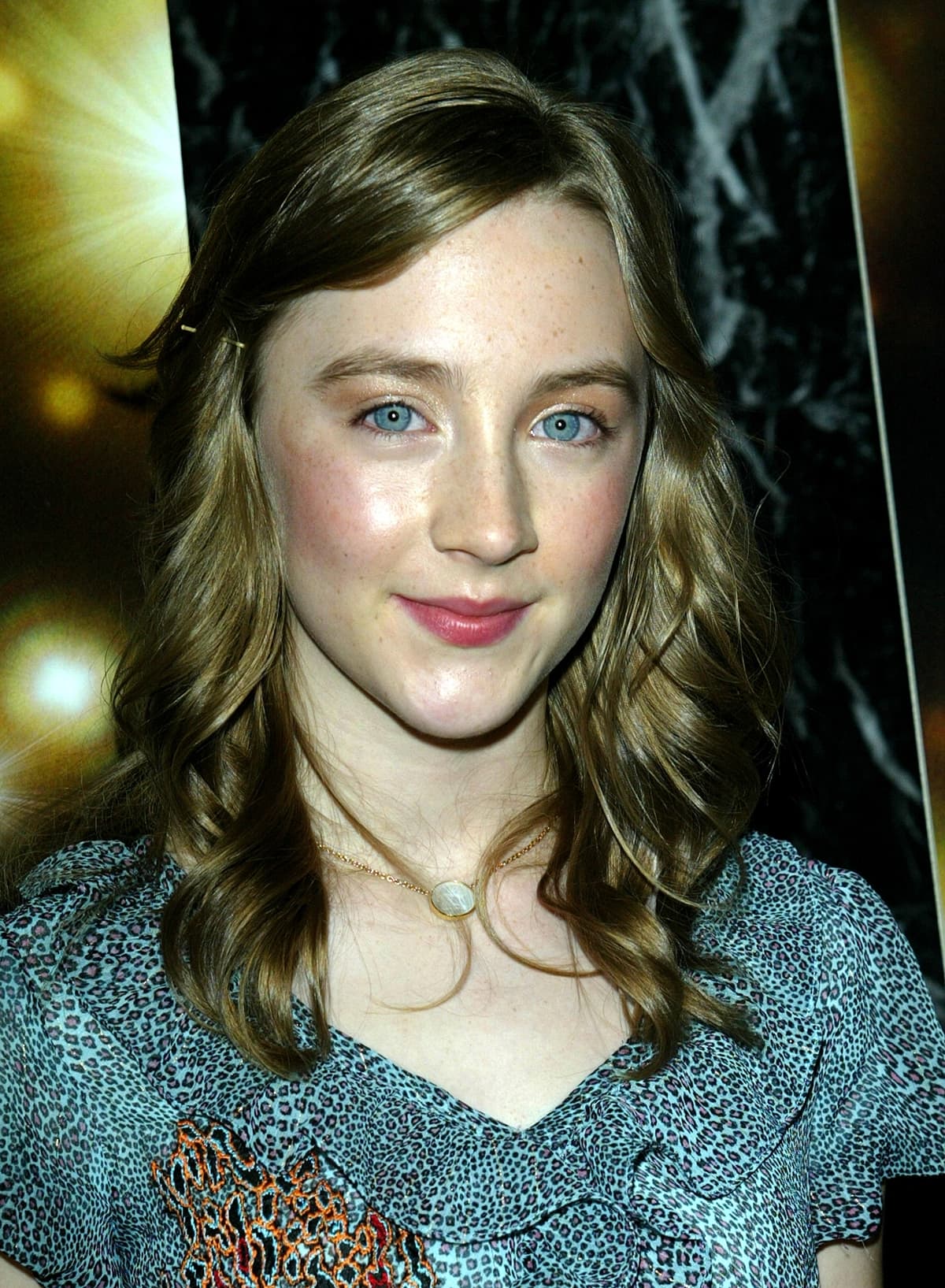 The then 14-year-old Saoirse Ronan at the premiere of "City of Ember"