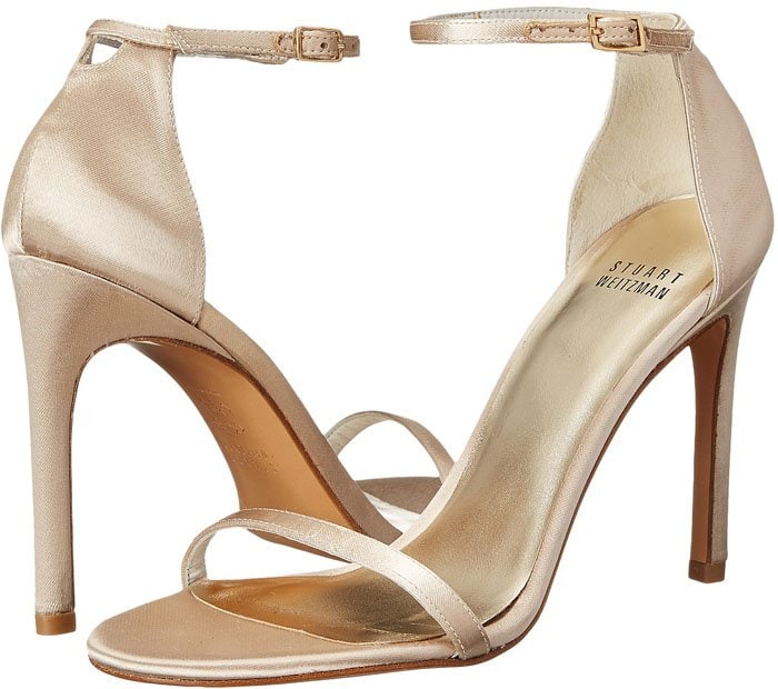 Stuart Weitzman Bridal & Evening Collection 'Nudist' in Blonde Satin