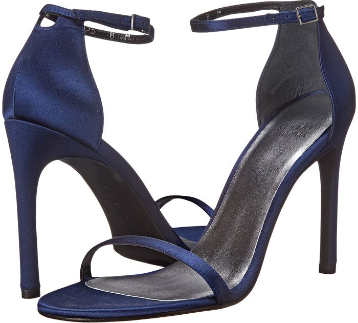 Stuart Weitzman Bridal & Evening Collection 'Nudist' in Midnight Satin