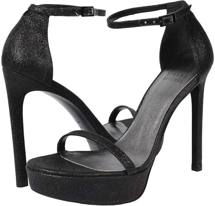 Stuart Weitzman Nudistplatform Sandals Black